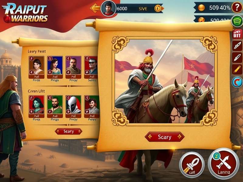 Rajput Dynasty Warriors gameplay screenshot showing historical battle